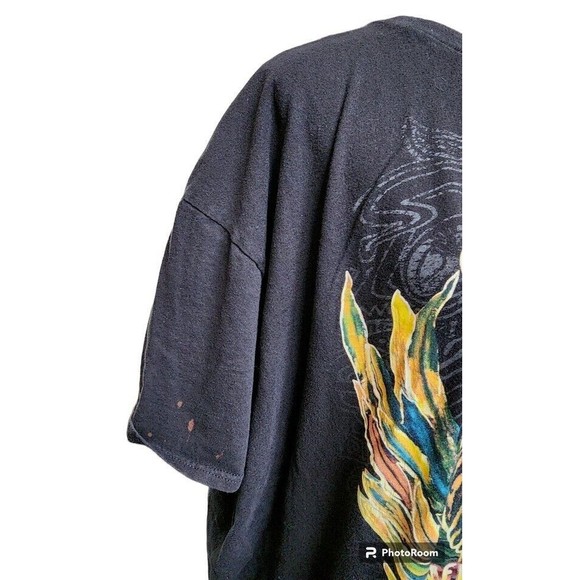 Santana AFRICA SPEAKS 2019 Black Band T-shirt Size 2X Rock Music - Picture 3 of 8